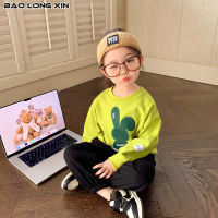 BAOLONGXIN เสื้อสเวตเตอร์แขนคอกลมยาว,ใหม่เสื้อ MODE Korea เด็กชายสไตล์ฤดูหนาว