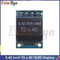 หน้าจอ OLED สีขาวขนาด0.42นิ้วโมดูล LCD 72X40สีขาว I2C อินเตอร์เฟซ Iic/spi SSD1306 72*40