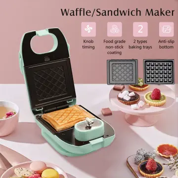 650w Mini Sandwich Toaster Portable Waffle Maker Electric Panini