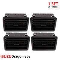 ชุด ช่องอากาศ ช่องแอร์ ช่องปรับแอร์ 4 ชิ้น สีดำ สำหรับ Isuzu Dragon Eyes ปี 1997-2002