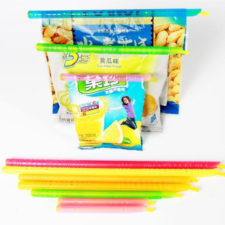 12pcs-plastic-bag-clip-seal-stick-storage-bag-househoud-sealer-clamp-snack-fresh-food-rod-clip-multifunction-kitchen-tools