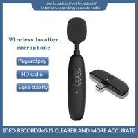 Wireless Lavalier Microphone Wireless Mic Type-C Interface BT5.0 Microphone 150 mAh In for Video Recording Vlogger Interview