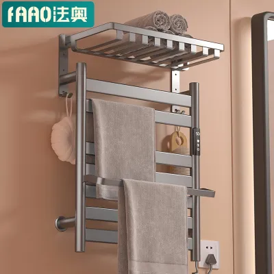 [COD] Carbon fiber smart electric heating towel home bathroom and drying bath