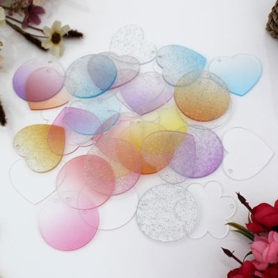 [COD] Glitter powder gradient gooka goo plate as you like with ancient card estimation set pendant stickers diy