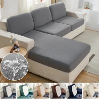 ﺴ Waterproof Jacquard Sofa Seat Cushion Cover for Living Room Kids Furniture Protector Polar Fleece Stretch Sofa Covers Removable