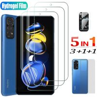 Hydrogel Film Redmi Note 10 11 12 Pro 5G Screen Protector Redmi Note 12 Pro Plus Soft Glass Note 12S 11S 10S Front Back Film + Camera Protection For X