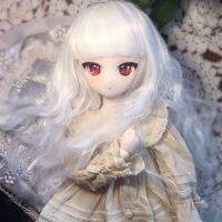 (Popular toys) ผมหยิกยาว1/3 1/4 1/6 1/8 1/12 BJD SD ตุ๊กตาวิกผมเส้นใยอุณหภูมิสูงความยาวเอวเด็กเจ้าหญิงหยิก