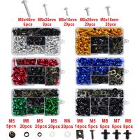 ¤✈✢ 195Pcs Motorcycle Accessories Aluminum Fairing Bolt Screws Kit Nut Clips For aprilia RSV4 RS660 RS125 RS250 RS 660 125 V4 250