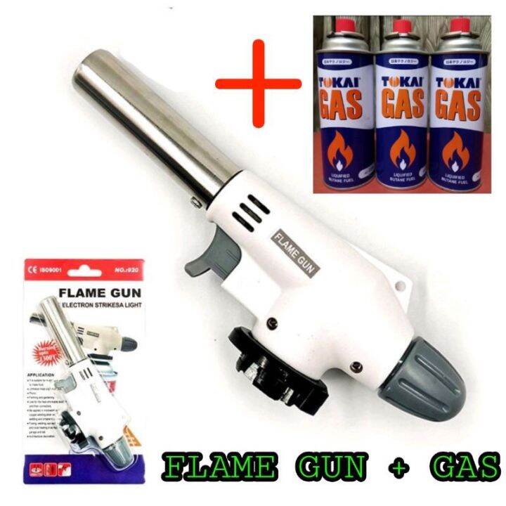 Flame Gun + Gas torch / Kepala Gas torch / Portable Gas Torch / BBQ