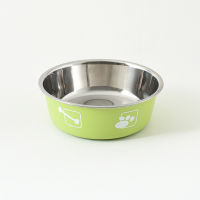 Stainless Steel Antislip Pet Bowl The Rubber Pad Is Durable Safety Environmental Protection Dog Bowl Convenient Pet Water Feeder