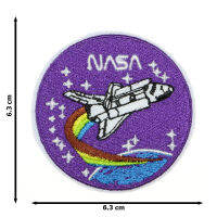 JPatch - (NASA) โลโก้ ดาวเคราะห์ ยานอวกาศ จรวด เครื่องไอพ่น องค์การนาซ่า (NASA) อวกาศ ดวงจันทร์ สำรวจดวงดาว โลก กาแล็กซี่ จักรวาล นักบินอวกาศ  ตัวรีดติดเสื้อ อาร์มรีด อาร์มปัก มีกาวในตัว การ์ตูนสุดน่ารัก งาน DIY Embroidered Iron/Sew on Patches