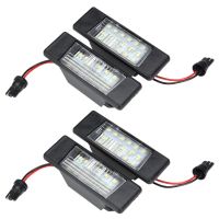 4Pcs Car 18LEDs License Plate Lights for Nissan Qashqai X Trail Juke Primera Bright LED Number Licence Plate Light