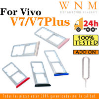 สำหรับ VIVO V7 V7Plus + ถาดใส่ซิมการ์ดสำหรับ Y75 Y79ที่ใส่ซิมช่องเสียบบัตรตัวอ่านกระเป๋าเก็บบัตรช่อง SD ส่วนอะไหล่อะแดปเตอร์