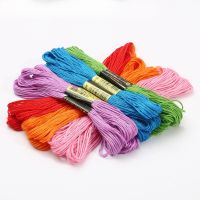 【CC】 20pcs Color Cotton Sewing Skeins Embroidery Thread Floss Garment Accessories