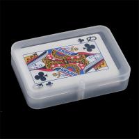 5Pcs 9.5x6.1x1.9cm Transparent Plastic Playing Cards Container Box PP Storage Case For Packing Small Poker Bridge