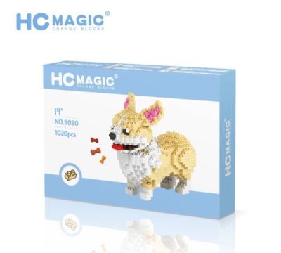 ตัวต่อ นาโน HC MAGIC 9080 น้องหมาแสนน่ารัก สีขาวครีม จำนวนตัวต่อ 1020 ชิ้น