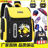 【Hot Sale】 Pikachu space elementary school students schoolbag male 1-3-6 grade kindergarten children waterproof load-reducing spine protection backpack