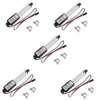 5X Micro-Linear Actuator, 2 Inch Stroke,90N/20.3Lb,Speed 9.5mm/S Electric Waterproof Actuator Motor Linear Actuator 12V