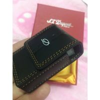 Case bag belt leather case Silver with dia for