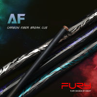 FURY Billiard AF Series แท่งคาร์บอนไฟเบอร์แบ่งคิว12.5มม. เทคโนโลยีคาร์บอนมืออาชีพ Deflection3ต่ำ/8*10ชุดข้อต่อ147ซม.