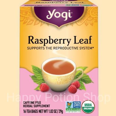 ชา YOGI ORGANIC HERBAL TEA 🍃⭐Raspberry Leaf⭐🍵 ชาโยคี ชาสมุนไพรออแกนิค ชาเพื่อสุขภาพ จากอเมริกา🇺🇸 1 กล่องมี 16 ซอง