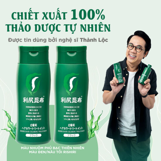 05-12.08 mua kèm màu nhuộm giảm 100k nhuộm tóc phủ bạc màu đen cao cấp - ảnh sản phẩm 1