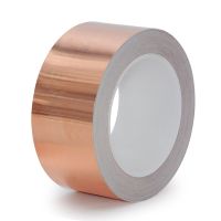 20 Meters Single Side Conductive Copper Foil Tape Strip Adhesive EMI Shielding Heat Resist Tape 20mm 25mm 30mm 35mm 40mm 45mm 50