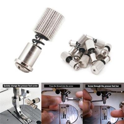 New product 1 PCS Quick Change Presser Foot Screw Device Fit Industrial Lockstich Sewing Machine Parts Instant Clamp Spring Easy Feet Holder