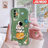 JIUMOO เคสสำหรับ VIVO V23E 4G V23E 5G V23 Pro V23i 5G S12 5G เคส Y75ลายจรวดนักบินอวกาศเนื้อครีมกันกระแทกแบบใสนิ่มเคสมือถือโปร่งใสลายกล้องถ่ายรูปที่สร้างสรรค์เคสซิลิกาเจลฝาครอบป้องกัน