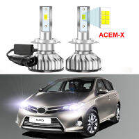 2ชิ้นสำหรับโตโยต้า Auris 2013 2014 2015 2016 2017 2018 HIR2 9012 Led หลอดไฟหน้าไฟต่ำสูงรถยนต์ LED ไฟหน้า