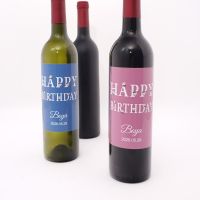 【LZ】❡✤  Etiquetas personalizadas de estilo de aniversário personalizadas para Bar Mitzvah Party Wine Adesivos Embalagem de garrafa 20pcs por lote