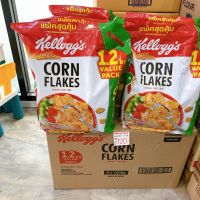 คอร์นเฟลกส์ Kellog’s 1.2 กก. Cornflakes Cereal 1.2 kg. แผ่นข้าวโพดอบกรอบ **ถุงซิป** / ร้านพี่เจ๋งเบเกอรี่