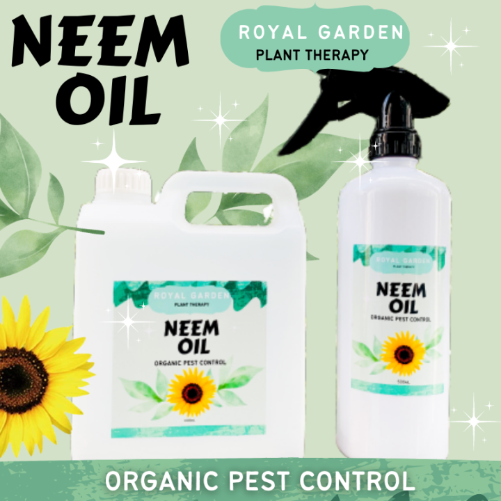 ROYAL GARDEN (1 SET) 1000mL & 500mL Neem oil plant spray 500ml