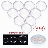 Plastic Clear Flat Ball Home Decor Wedding Candy Christmas Patry Photo DIY Ideas Ornament Garden Bauble Jewelry Gifts Box 7-11cm Traps  Drains