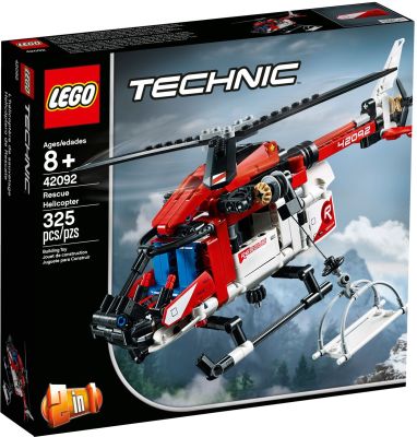 【ของแท้】Lego 42092 Rescue Helicopter  มีตราเลโก้ที่ชิ้นทุกชิ้น สินค้าพร้อมส่ง
