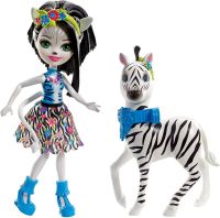 Enchantimals ตุ๊กตา เอนเชนติมอล ขี่ม้าลายแสนสนุก Zelena Zebra Doll &amp; Hoofette Figure ของแท้