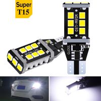 W16W T15 Led Canbus ไร้ข้อผิดพลาดไฟติดรถยนต์เดียวไฟสำรอง912 W16W โคมไฟ Led รถโคมไฟแบบสะท้อน6000K ซีนอนสีขาวแดง