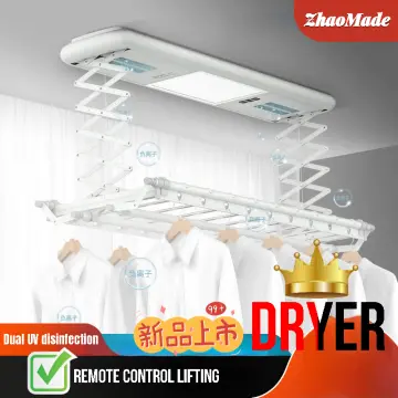 Automation Cloth Laundry Hanger Remote Electric Ceiling Clothes Drying Rack  Laundry Rack Smart Sterilization and Air Drying