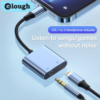 Elough 2 in 1 Lightning OTG Converter Adapter Dual Lightning/3.5mm Earphone Adapter For Iphone Samsung IPad Pro Convertor