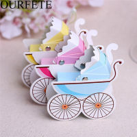 50pcs Candy Box Baby Stroller Baby Shower Baby Birth Favors Boxes Baby Party Supplies Baptism Christening Gift Box Wedding Favor