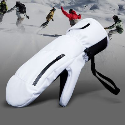【LZ】☾﹉♧  Masculino feminino luvas de esqui luvas de snowboard respirável com bolso de tela sensível ao toque luvas de esqui térmico grosso para exterior