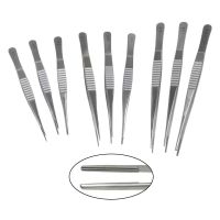 Eyelid Forceps Serrated Head Non Destructive Tweezers Ophthalmic Eye Instrument Stainless Steel