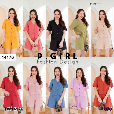 TW14176 Set 2 ชิ้น เสื้อแขนสั้น + กางเกงขาสั้น