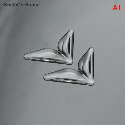Knights House 2 4ชิ้นตัวป้องกันขอบประตูรถที่ครอบป้องกันการชนสำหรับรถยนต์สติกเกอร์ป้องกันรอยขีดข่วนอุปกรณ์เสริมสำหรับแท่งกาว