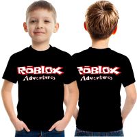 Roblox Spring Summer New Style Children Boys Girls Printed Korean Version T-Shirt Daily Street Casual Breathable Round Neck Top Student Short Sleeve [Ready Stock]