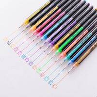 [12Pcs/Set] Neon Color Pen Student Highlight Marker Pen Kawaiir Pens Decal Stationery School Supplies Canetas Material Escolar