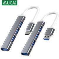 [HOT HAIXWLXKWW 589] Type C USB HUB Dock 3.0 3.1 4 Port Splitter Adapter สำหรับอุปกรณ์เสริม HUAWEI 15