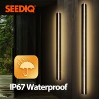Outdoor Wall Light IP67 Waterproof Modern Wall Lamp AC85-265V Porch Light Gate Light 1800 2000Mm Long Black Wall Light Outdoor