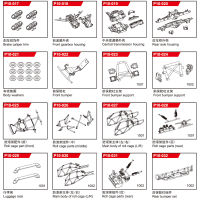 SG1002 SG-1001 SG-1002 110 RC รถอะไหล่วงเล็บกันชนเกียร์ที่อยู่อาศัยเพลาล้อหลังที่อยู่อาศัยม้วนกรง Parts