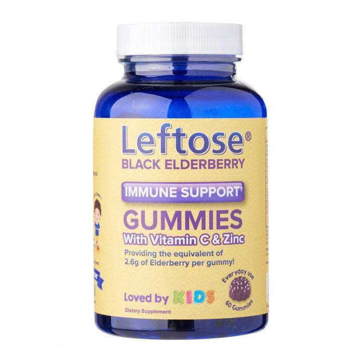 LEFTOSE Black Elderberry Gummies With Vitamin C And Zinc 60S - By Medic ...